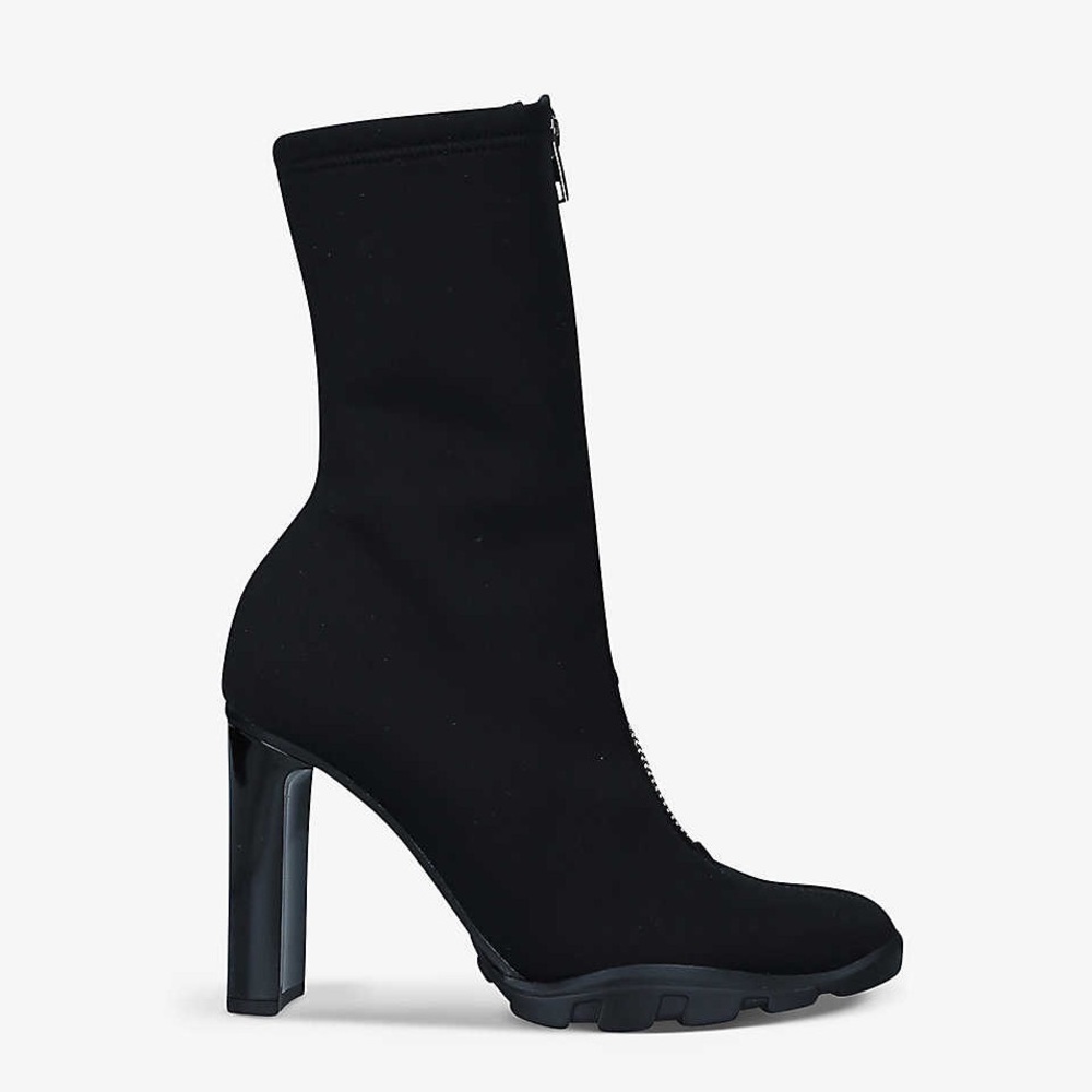 Alexander McQueen front zip ankle boots